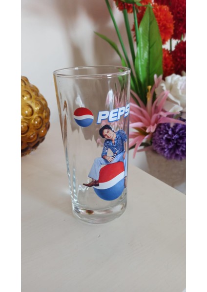 Vintage ''tarkan''desenli Cam Bardak & 16 cm modelleri