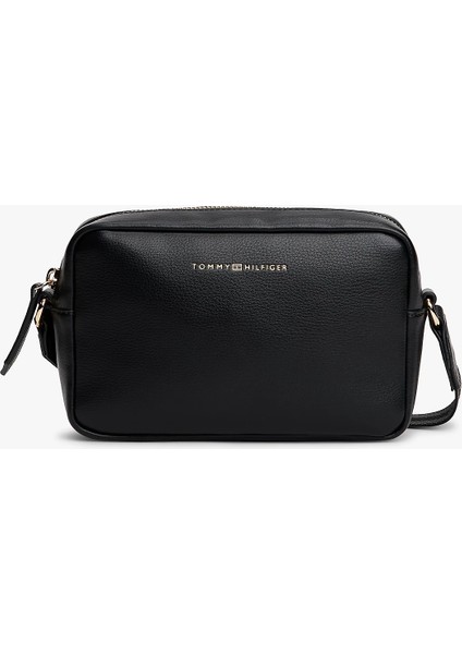 Th Logo Şeritli Kamera Kadın Çanta AW0AW17689BDS