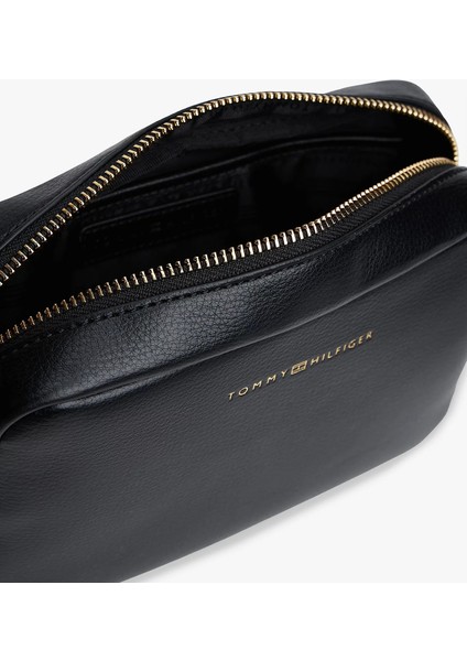 Th Logo Şeritli Kamera Kadın Çanta AW0AW17689BDS fırsatları