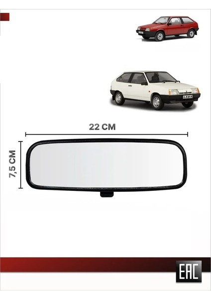 Lada Samara 2108 2109 Iç Dikiz Aynası Orj Rus Montaj Demiri Üzerinde Kmp.