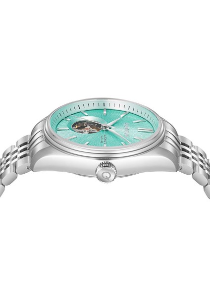 QMG1207.300 Q Master Safir Camlı Çelik Kordon Çelik Kasa 10 Atm Suya Dayanıklı Metalik Renk Erkek Kol Saati