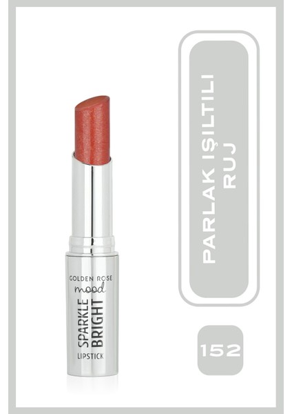 Mood Sparkle Işıltılı Ruj NO:152 Peach Glam