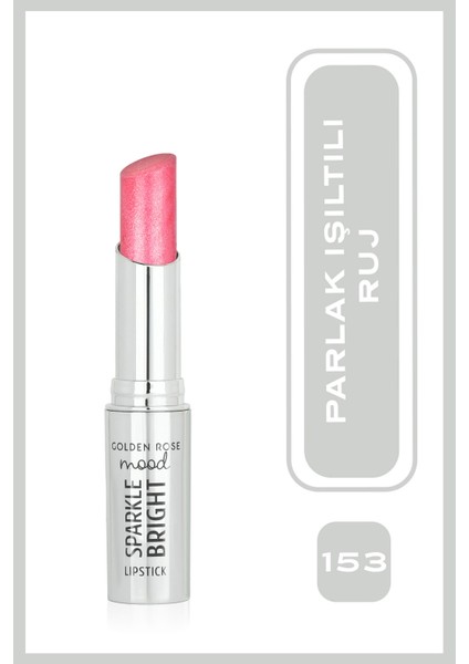 Mood Sparkle Işıltılı Ruj NO:153 Pink Glitz