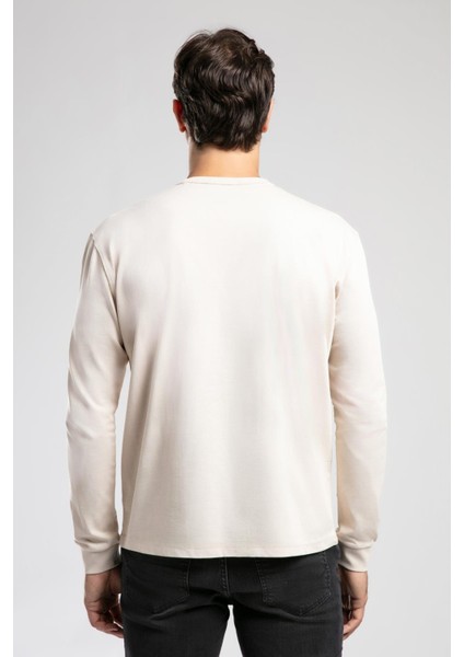 Jordy Erkek O Yaka Sweatshirt Bej modelleri