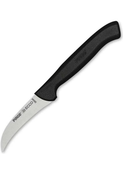 38044 Ecco Kıvrık Eğri Sebze Dekor Bıçağı 7,5 cm - Siyah