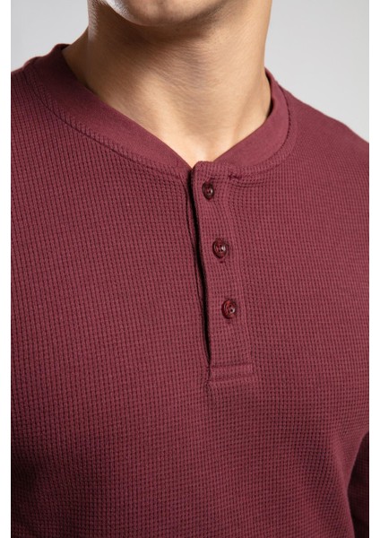 Hevasa Erkek Patlı Sweatshirt Bordo modelleri