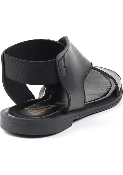 Kadın Siyah Şık Rahat Sandalet - Günlük, Kaymaz Taban, Yazlık Konforlu indirimleri