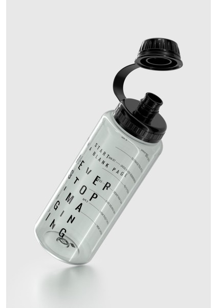 Ege Yazı Desenli 1000 ml Tritan Matara 912141 Siyah modelleri