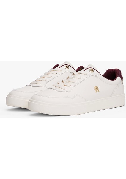 Yükseltilmiş Kort Stili Kadın Sneaker FW0FW08680YBH fırsatları