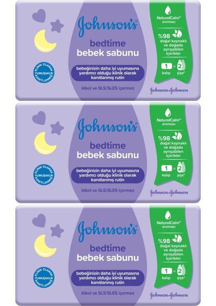 Baby Bedtime Natural Bebek Sabunu 90GR (3 Lü Set)