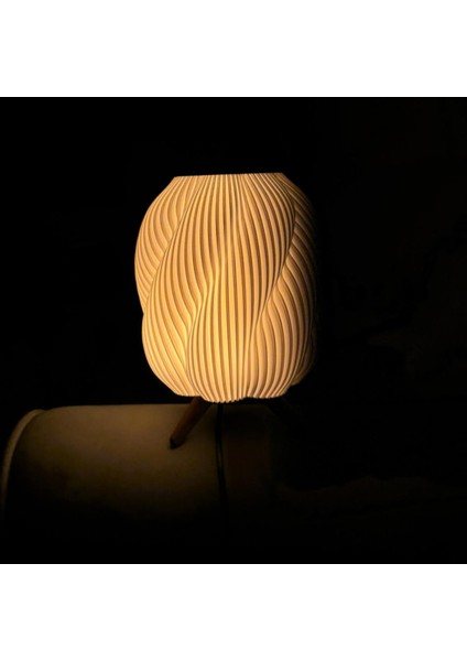 Charis Lightning Spiral Şık Dekoratif Masa Lambası - LED Gece Lambası indirimleri