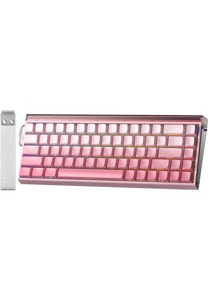 HERO 68 He Manyetik Klavye Rapid Trigger Black King Switch 8000Hz Rgb Neon Tkl Hot Swap Oyuncu Klavyesi Pembe
