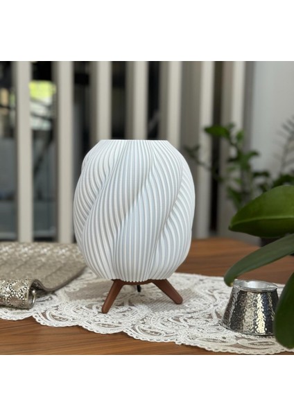 Charis Lightning Spiral Şık Dekoratif Masa Lambası - LED Gece Lambası fiyatları