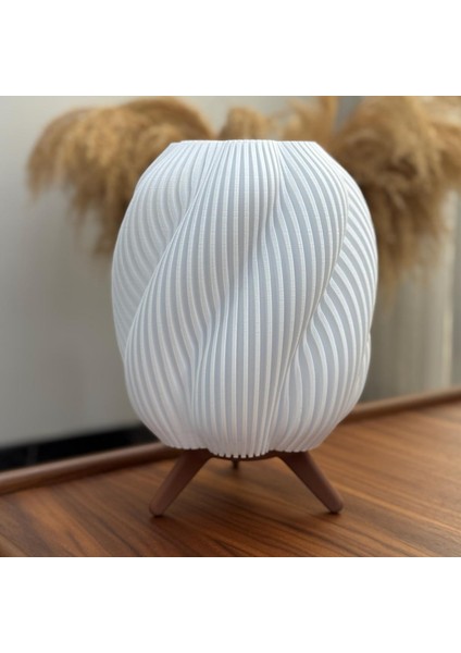 Charis Lightning Spiral Şık Dekoratif Masa Lambası - LED Gece Lambası modelleri