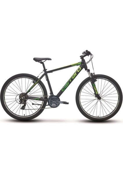 Force 700 Erkek Dağ Bisikleti 482H V 27.5 Jant 21 Vites Mat Siyah Yeşil Gümüş