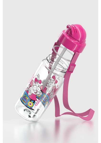 Migo Kral Şakir Desenli 500 ml Askılı Pipetli Tritan Çocuk Matara 222027 Pembe fiyatları