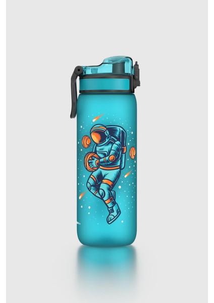 Rybo-X Soft Touch Desenli 630 ml Tritan Çocuk Matara 912162 Mavi