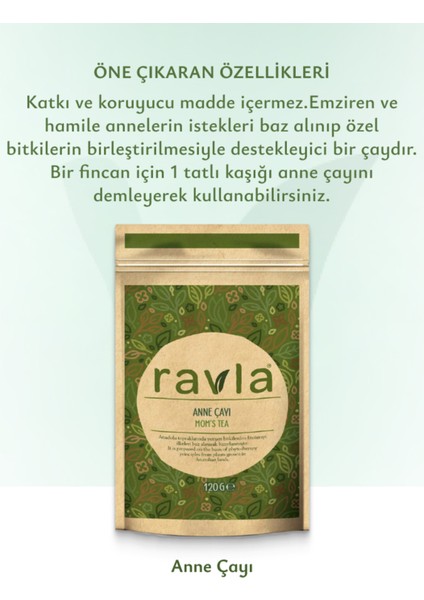 Anne Çayı 120 g – Kimyon, Rezene, Kişniş ve Anasonlu Katkısız Doğal Bitki Karışımı, Ferahlatıcı ve Rahatlatıcı