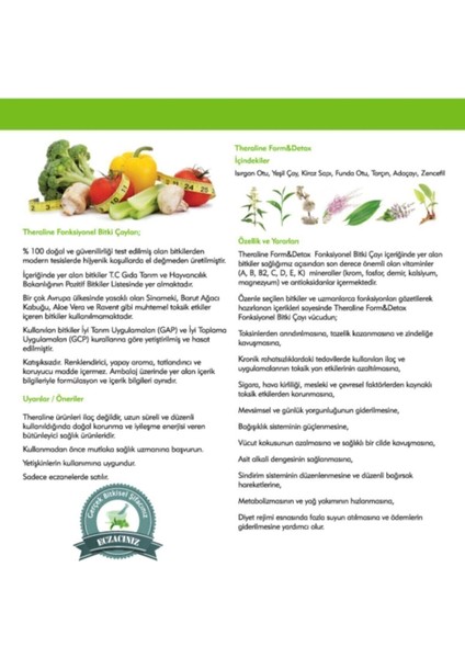 Form & Detox Bitki Çayı 20'li – Karışık Bitkilerle Vitamin ve Mineral Desteği, Gün Boyu Enerji