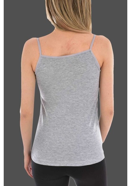 Kadın Ribana Esnek Yapılı Ip Askılı Atlet TKD0135 12'li Avantajlı Süper Paket fırsatları