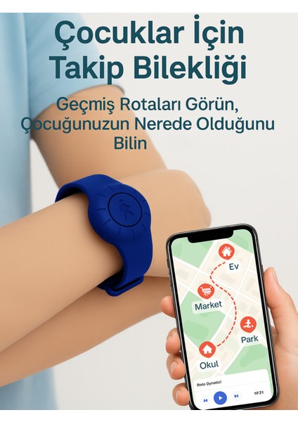 Takip Bilekliği Android Ios Destekli Gps Konum Takibi Alzheimer Çocuk Yaşlı Geçmişe Dönük Takip Cihazı Saati Bileklik 23CM (5-10 Dakika Aralıklı Sinyal Alır) modelleri