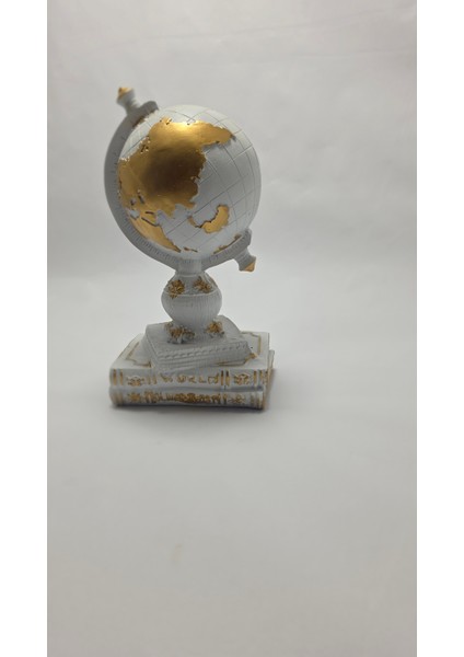 Frefly Store Kitaplı Dünya Dekoratif Küre Atlas Heykeli Beyaz Biblo fiyatları