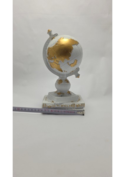Frefly Store Kitaplı Dünya Dekoratif Küre Atlas Heykeli Beyaz Biblo indirimleri