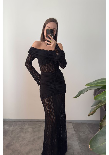 Dantelli Premium Yeni Sezon Elbise- Siyah modelleri