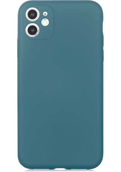 iPhone 11 Uyumlu Ecrz Mara Kapak-Koyu Yeşil