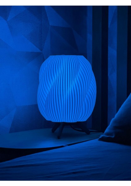 Charis Lightning Spiral Şık Dekoratif Masa Lambası - LED Gece Lambası modelleri