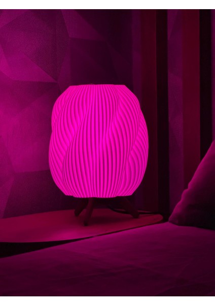 Charis Lightning Spiral Şık Dekoratif Masa Lambası - LED Gece Lambası fırsatları