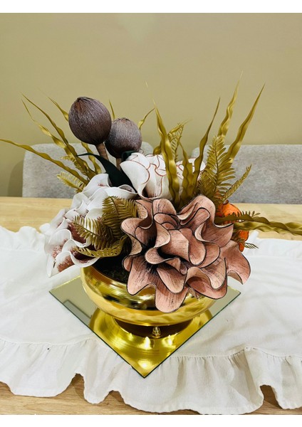 Gold Lüks Eva Aranjman Hediyelik Dekoratif(AYNA DAHİL DEĞİLDİR.) fiyatları