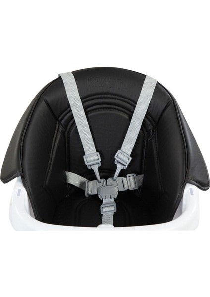 Siyah Mama Sandalyesi – 0-3 Yaş, 5 Noktalı Emniyet Kemeri, Çıkarılabilir Tepsi ve Katlanabilir Ergonomik Tasarım