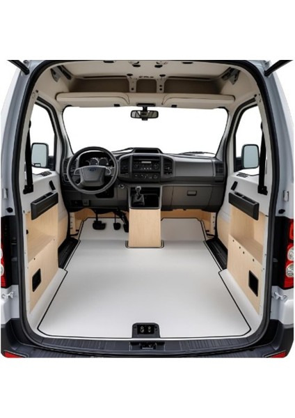 Opel Vivaro Uzun Şase Yeni Kasa Zemin Kaplama (Çift Sürgülü)