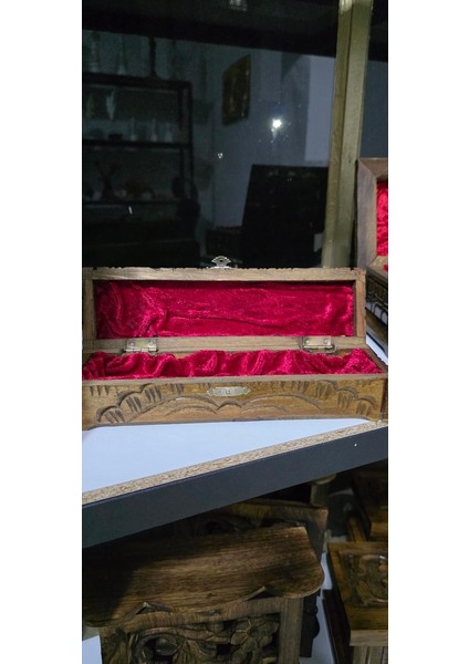 Frefly Ceviz Ağacından Oyma El Işciliği Mücever Kutusu modelleri