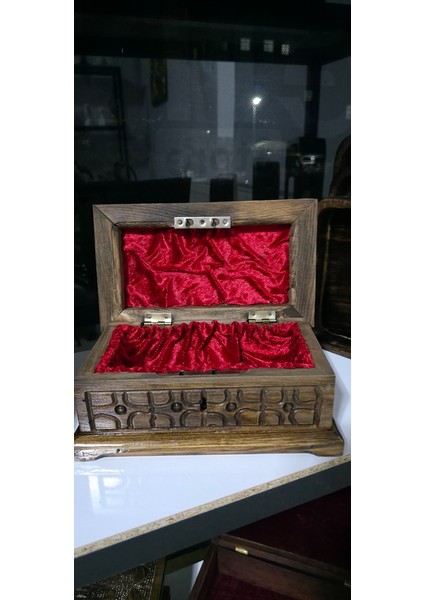 Frefly Ceviz Ağacından Oyma El Işciliği Mücever Kutusu fırsatları