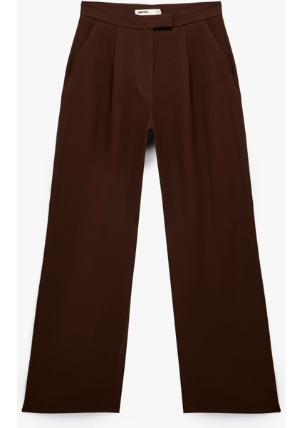 Pileli Cepli Uzun Geniş Paça Palazzo Pantolon