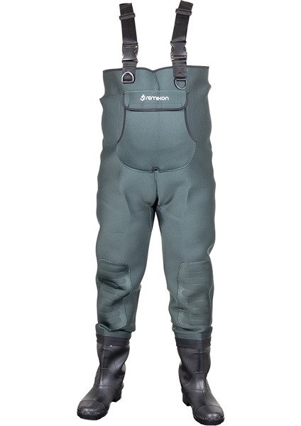 Neopren Yeşil Pvc Bot Tulum Çizme Numara : 41