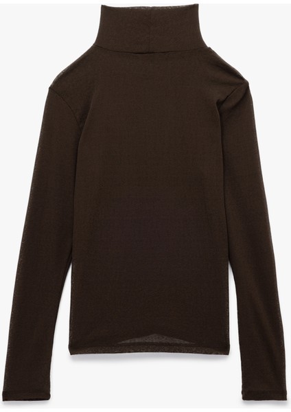 Slim Fit Balıkçı Yaka Uzun Kollu Tişört fırsatları