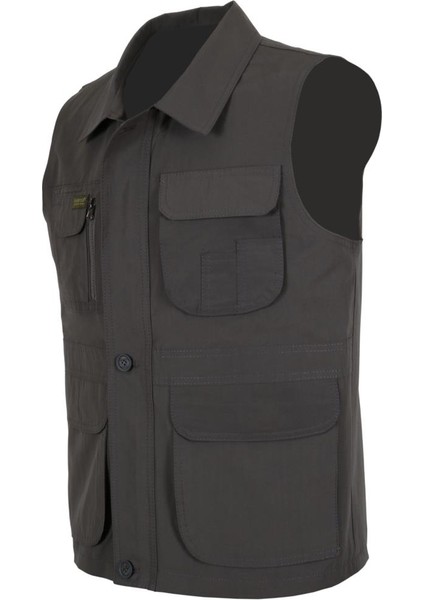 Erkek Keten Yelek Normal Kesim Yakalı RAR00879 Avcı Yeleği fiyatları