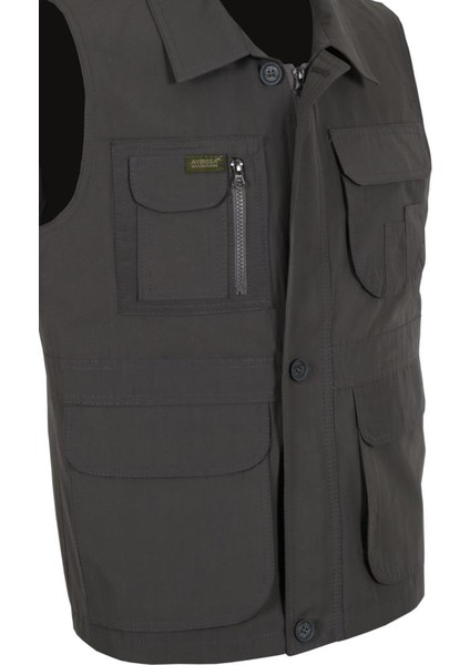 Erkek Keten Yelek Normal Kesim Yakalı RAR00879 Avcı Yeleği modelleri