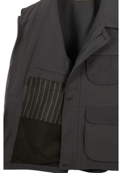 Erkek Keten Yelek Normal Kesim Yakalı RAR00879 Avcı Yeleği fırsatları