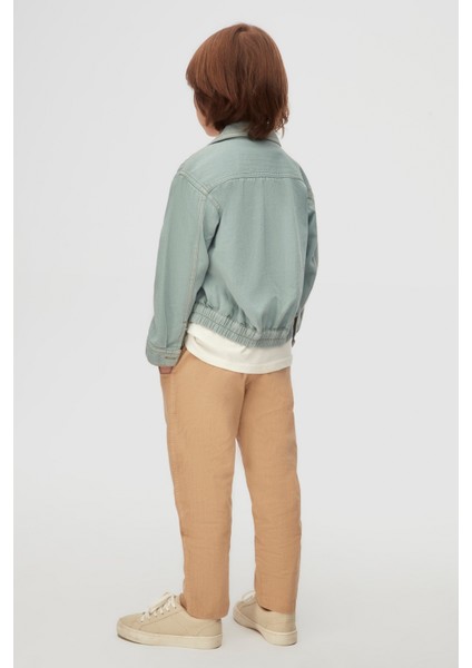 04-08 Yaş Erkek Çocuk Mavi Teal Ceket - Mavi modelleri