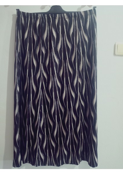 Beli Lastikli Desenli Parçalı Penye Kumaş Maxi Boy Anne Etek %100 Pamuk 38BEDEN 100KG modelleri
