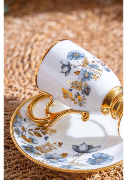 Parlın Mavi Tek Kişilik Türk Kahvesi Fincanı modelleri