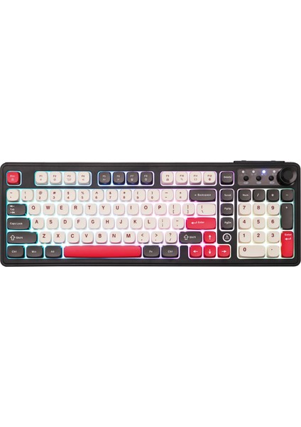 AF98 Plus Membran Oyuncu KLAVYESI-4000 Mah Batarya-Bluetooth 5.0/2.4g/usb-C, Rgb