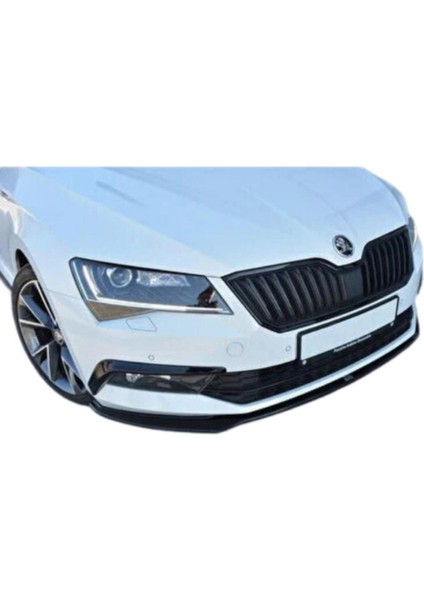Skoda Superb 2015-2018 Ön Lip (Plastik) ⚡ Sportif ve Şık Görünüm!