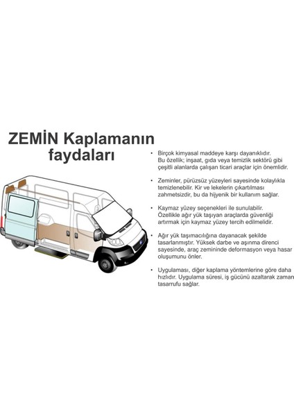 Citröen Berlingo Van Uyumlu Yeni Kasa Zemin Kaplama (Tek Sürgülü) modelleri