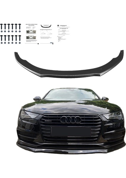 Audi S7 / A7 S-Line C7 Makyajlı 2014-2017 Uyumlu Ön Lip – Araca Özel Tampon Altı Parça