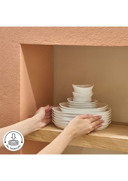 Forever Bone Bovi 28 Parça 6 Kişilik Kahvaltı Takımı